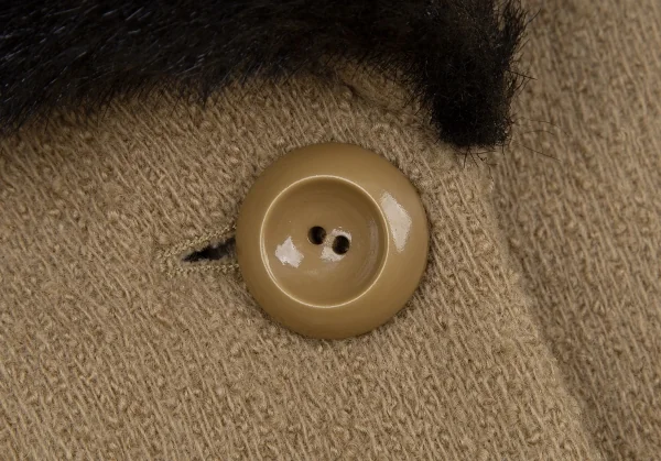 ディーアンドジーD&G ボアカラーネップウールジャケット ベージュ26/40 K-118383_005