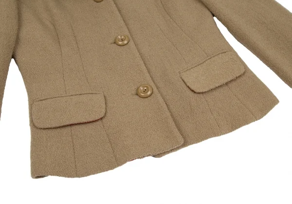 ディーアンドジーD&G ボアカラーネップウールジャケット ベージュ26/40 K-118383_008