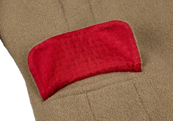 ディーアンドジーD&G ボアカラーネップウールジャケット ベージュ26/40 K-118383_009