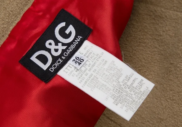 ディーアンドジーD&G ネップウールスカート ベージュ26/40 K-118384_013