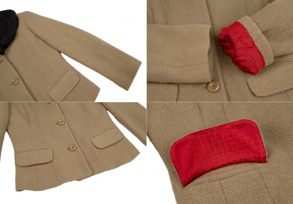 ディーアンドジーD&G ボアカラーネップウールセットアップスーツ ベージュ26/40 K-118385_006