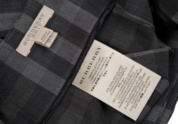 バーバリーブリットBurberry Brit チェックベルテッドラップミニスカート グレー6 K-118396_011