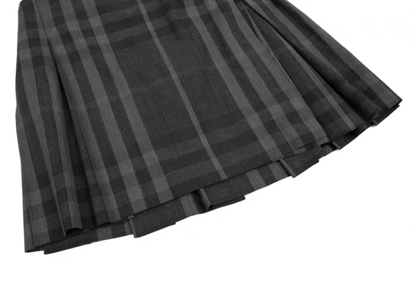 バーバリーブリットBurberry Brit チェックベルテッドラップミニスカート グレー6 K-118396_005