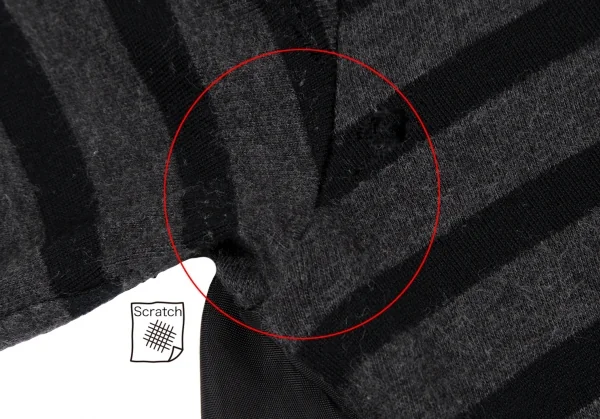 サカイラックsacai luck 切替天竺ボーダーワンピース 黒チャコールM位 K-118412_004