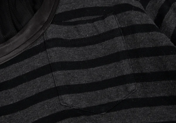 サカイラックsacai luck 切替天竺ボーダーワンピース 黒チャコールM位 K-118412_007