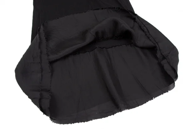 サカイラックsacai luck 裾キュプラ切替天竺ワンピース 黒1 K-118414_012