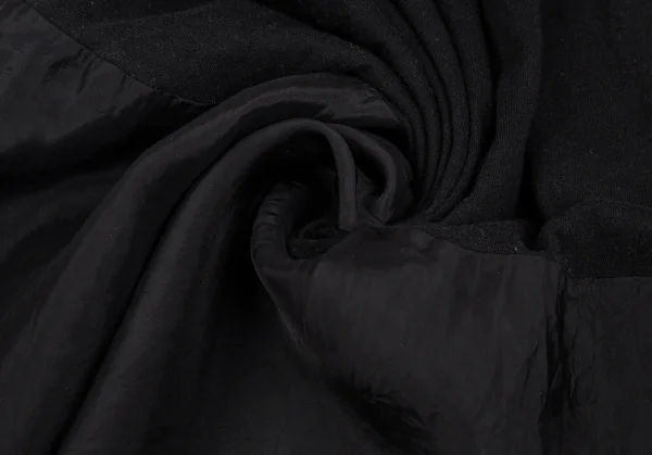 サカイラックsacai luck 裾キュプラ切替天竺ワンピース 黒1 K-118414_014