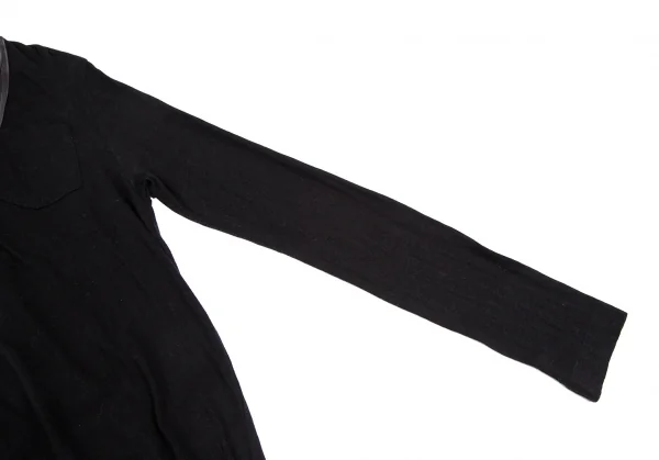 サカイラックsacai luck 裾キュプラ切替天竺ワンピース 黒1 K-118414_008