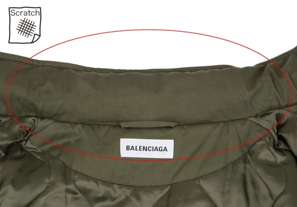 バレンシアガBALENCIAGA ミリタリースウィングジャケット カーキ34 K-118427_012