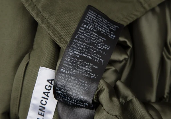 バレンシアガBALENCIAGA ミリタリースウィングジャケット カーキ34 K-118427_018