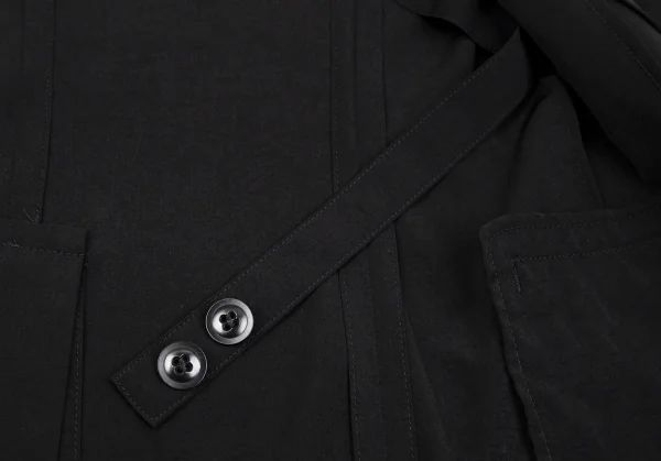 Y's Triacetate Poly Shawl Collar Long Vest K-118438_011