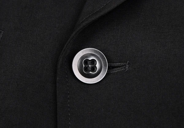 Y's Triacetate Poly Shawl Collar Long Vest K-118438_007