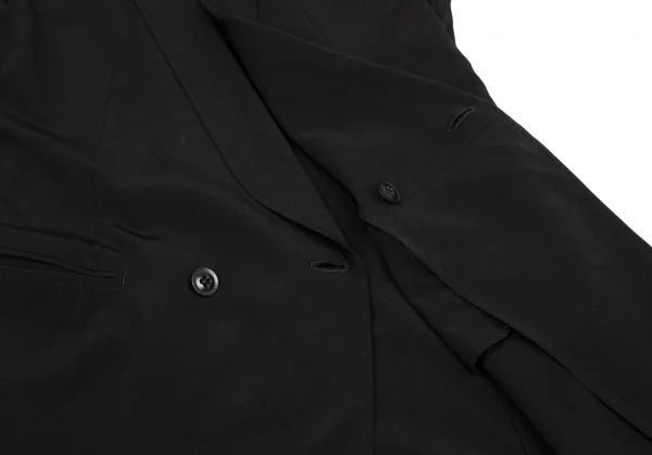 Y's Triacetate Poly Shawl Collar Long Vest K-118438_009