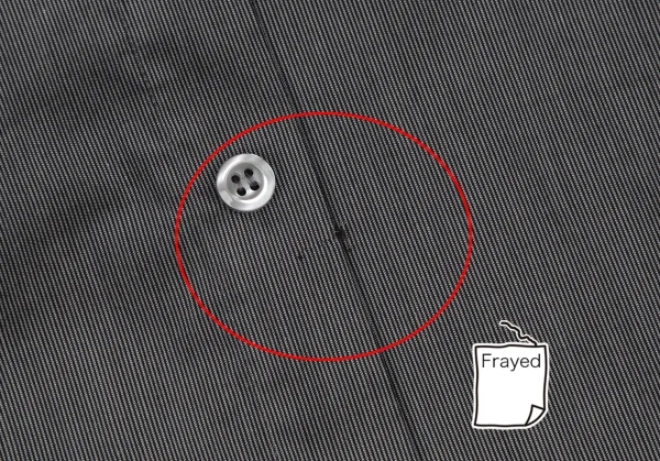 エンポリオ アルマーニEMPORIO ARMANI バンドカラー切替ピンストライプシャツ 1 グレー黒XL K-118449_013