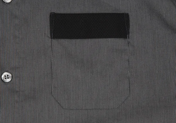 エンポリオ アルマーニEMPORIO ARMANI バンドカラー切替ピンストライプシャツ 1 グレー黒XL K-118449_007