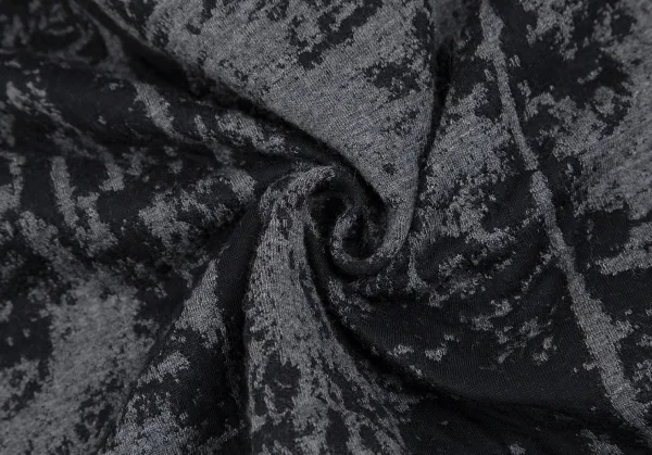 エンポリオ アルマーニEMPORIO ARMANI ジャガードカーディガン 黒グレーXL K-118450_012