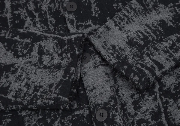 エンポリオ アルマーニEMPORIO ARMANI ジャガードカーディガン 黒グレーXL K-118450_005