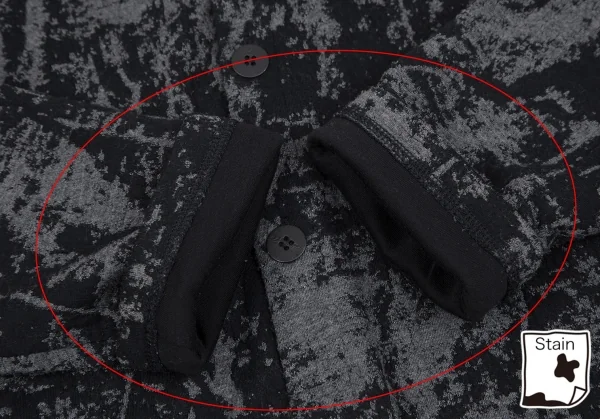 エンポリオ アルマーニEMPORIO ARMANI ジャガードカーディガン 黒グレーXL K-118450_006