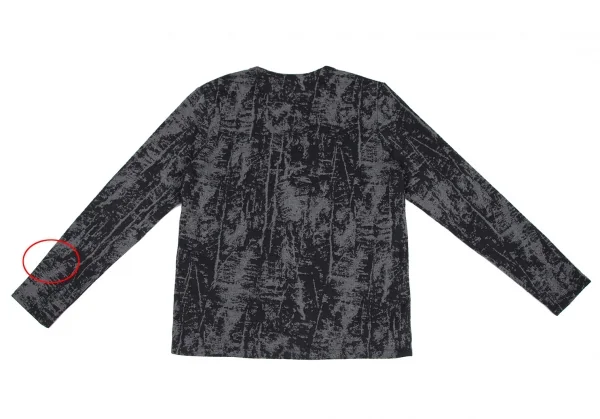 エンポリオ アルマーニEMPORIO ARMANI ジャガードカーディガン 黒グレーXL K-118450_009