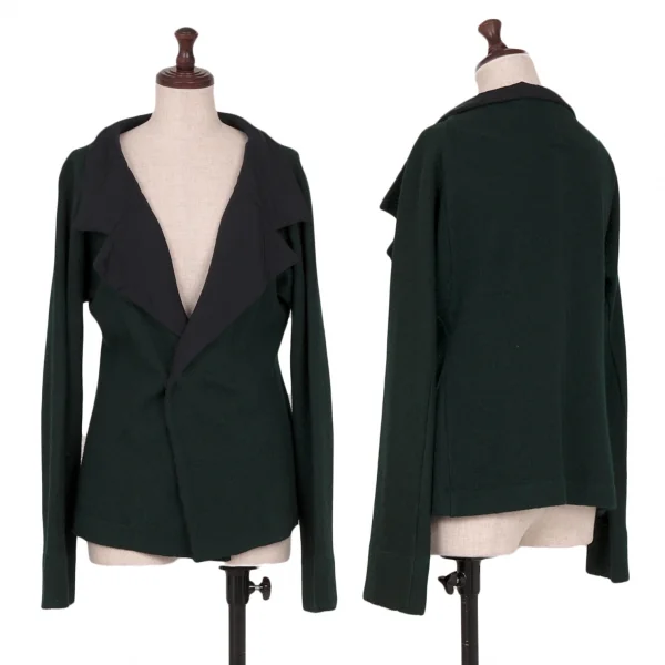 Y's Dyed Wool Knit Jacket & Skirt K-118469_002