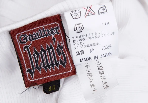 GAULTIER JEAN'S Neck Ribbon Rib Sleeveless Vest K-118481_014