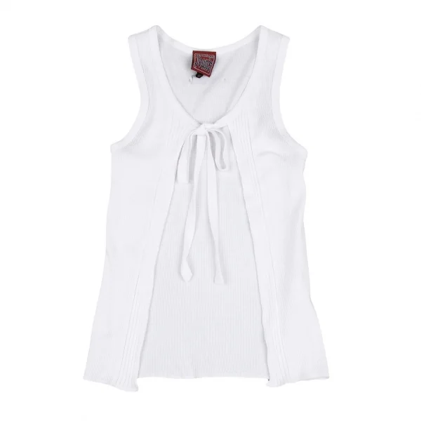 GAULTIER JEAN'S Neck Ribbon Rib Sleeveless Vest K-118481_002