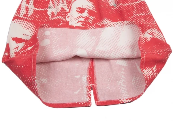 ゴルチエジーンズGAULTIER JEAN'S グラフィックミニスカート 赤白40 K-118488_008