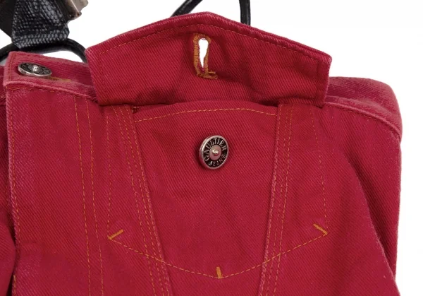 ゴルチエジーンズGAULTIER JEAN'S サスペンダーショルダージャンパースカート 赤40 K-118491_009