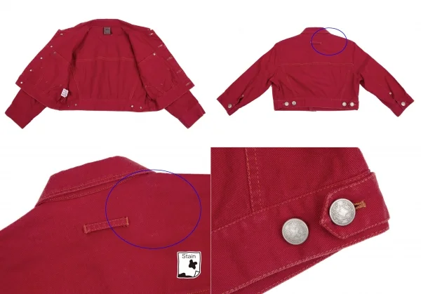 ゴルチエジーンズGAULTIER JEAN'S コットントラッカーセットアップ 赤48・40 K-118492_010