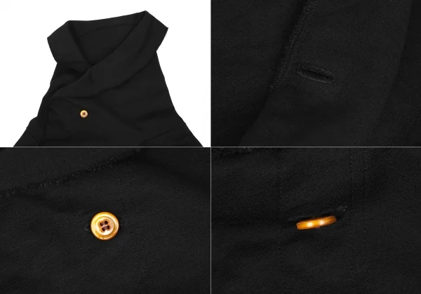 コムデギャルソンCOMME des GARCONSストレッチウールサークルシルエットジャケット 黒M K-118497_004