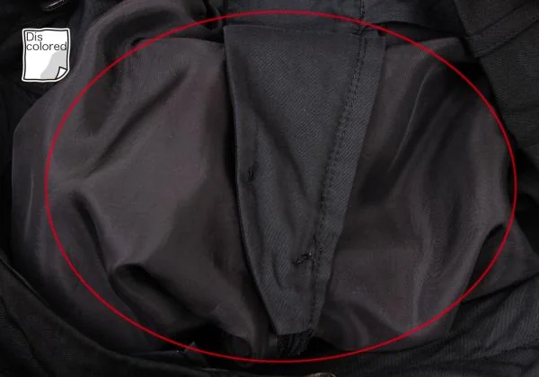 ヨウジヤマモト プールオムYohji Yamamoto POUR HOMME ウールギャバサイドベルトツータックパンツ 黒4 K-118508_009