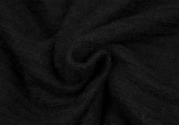 イッセイミヤケISSEY MIYAKE 132 5. モヘヤ混タートルネックポンチョニット 黒2 K-118510_011