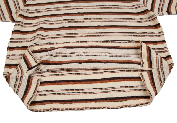 ケンゾー オムKENZO HOMME  オルタネイトボーダーサーマルTシャツ ベージュ茶F K-118524_007