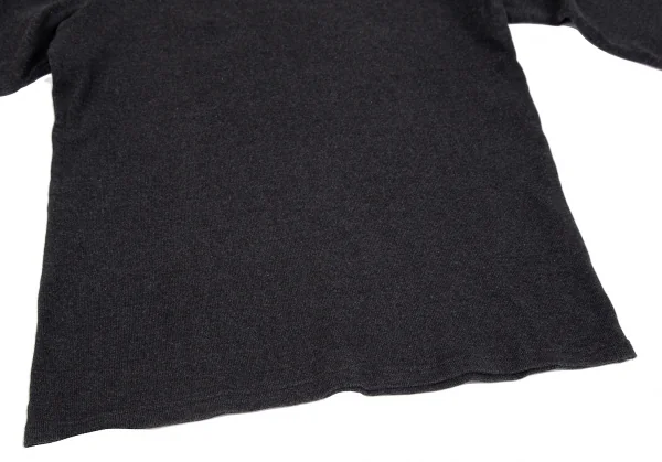 ケンゾー オムKENZO HOMME ストレッチリブカットソー チャコール3 K-118529_005