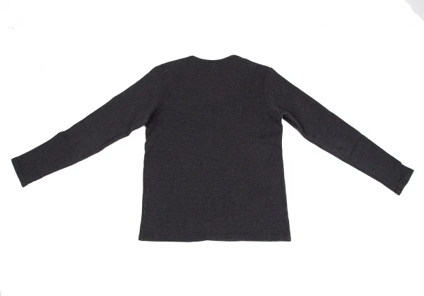 ケンゾー オムKENZO HOMME ストレッチリブカットソー チャコール3 K-118529_007