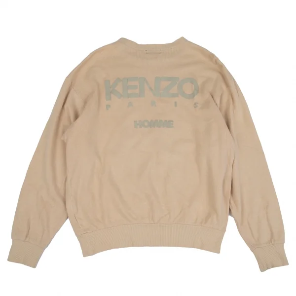 ケンゾーKENZO バックロゴプリントニット ベージュF K-118533_001