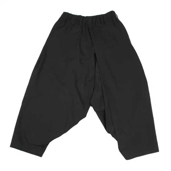 イッセイミヤケISSEY MIYAKE 132 5. ハーフラップデザインサルエルパンツ 黒F K-118538_001