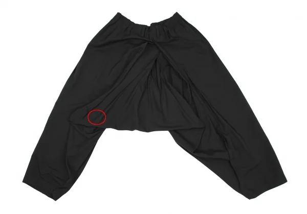 イッセイミヤケISSEY MIYAKE 132 5. ハーフラップデザインサルエルパンツ 黒F K-118538_015