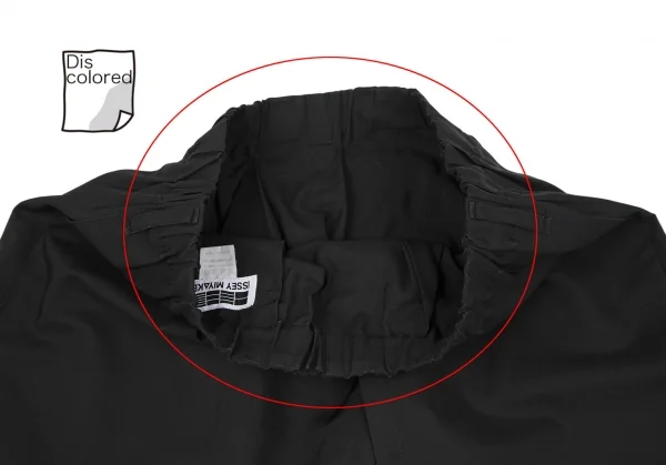 イッセイミヤケISSEY MIYAKE 132 5. ハーフラップデザインサルエルパンツ 黒F K-118538_005