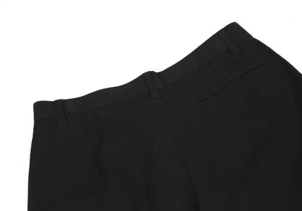 トリココムデギャルソンtricot COMME des GARCONS ウールコットンワイドクロップドパンツ 黒S K-118546_010