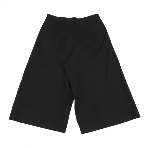 トリココムデギャルソンtricot COMME des GARCONS ウールコットンワイドクロップドパンツ 黒S K-118546_009