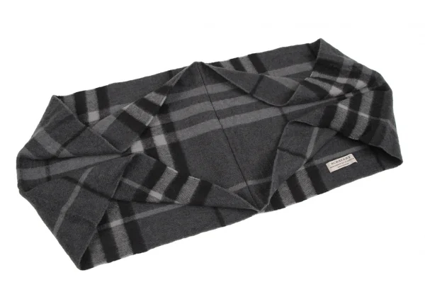 バーバリーBURBERRY カシミヤノバチェックスヌード グレー K-118551_003