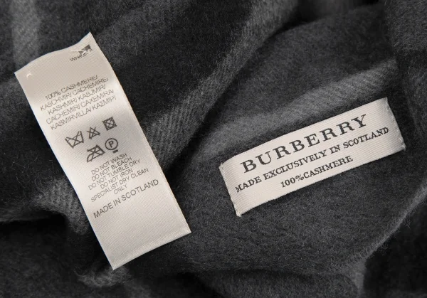 バーバリーBURBERRY カシミヤノバチェックスヌード グレー K-118551_005