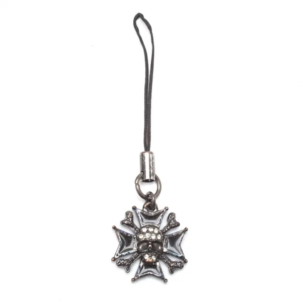 ヴィヴィアンウエストウッドVivienne Westwood アイアンクロススカルストラップ ガンメタ K-118562_001