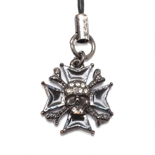 ヴィヴィアンウエストウッドVivienne Westwood アイアンクロススカルストラップ ガンメタ K-118562_002