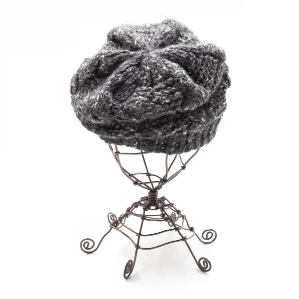 リミフゥLIMI feu ミックスローゲージケーブルニットキャスケット グレー K-118570_004