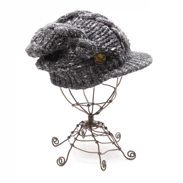 リミフゥLIMI feu ミックスローゲージケーブルニットキャスケット グレー K-118570_005