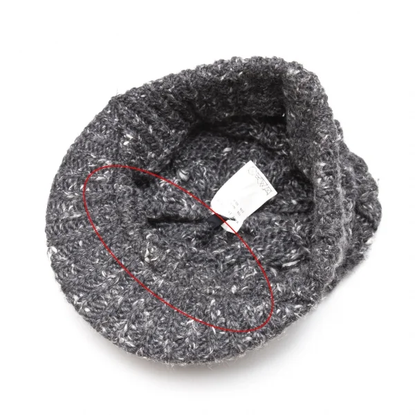 リミフゥLIMI feu ミックスローゲージケーブルニットキャスケット グレー K-118570_008