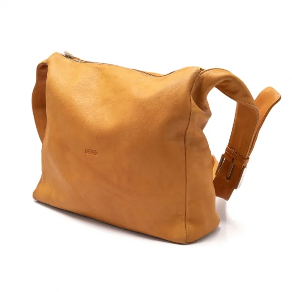 BREE Leather Shoulder Bag Camel  K-118574_001