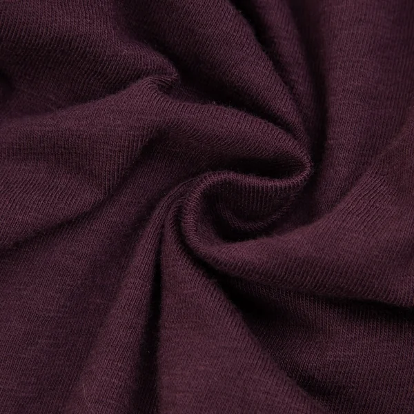 アツロウタヤマATSURO TAYAMA 製品染めサイドシャーリングテープ切替ワイドパンツ 紫36 K-118591_012